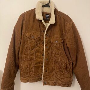 GAP Brown Lightweight Corduroy Shirt Jacket